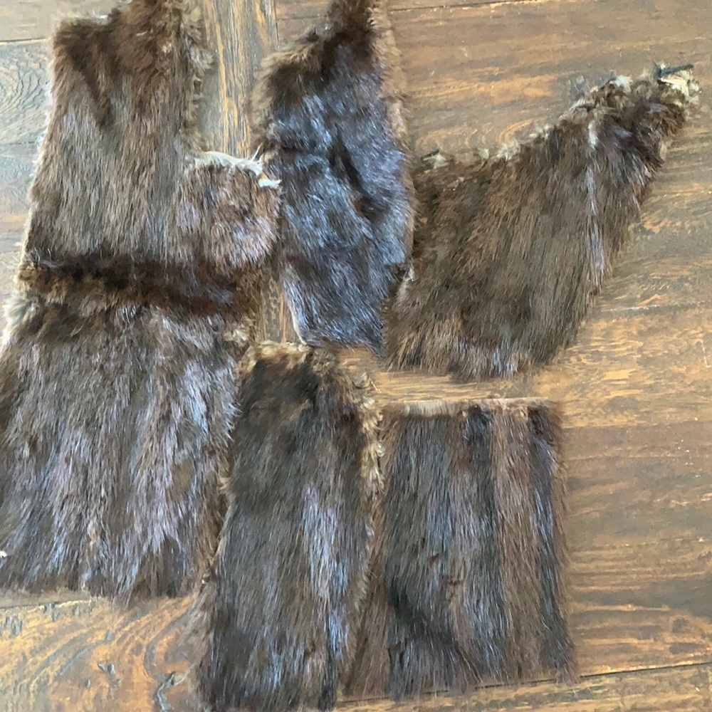 Vintage fur remnants